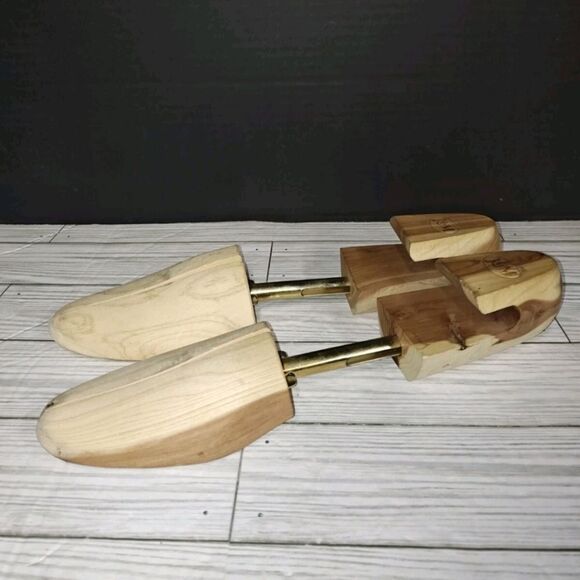 Johnston & Murphy J&M Adjustable Cedar Wood Shoe Keepers Stretchers Forms Trees - Picture 3 of 8